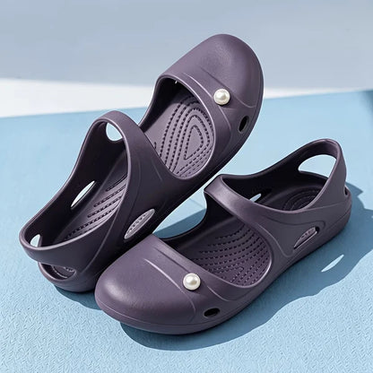 Women’s Pearl Accent Summer Slides