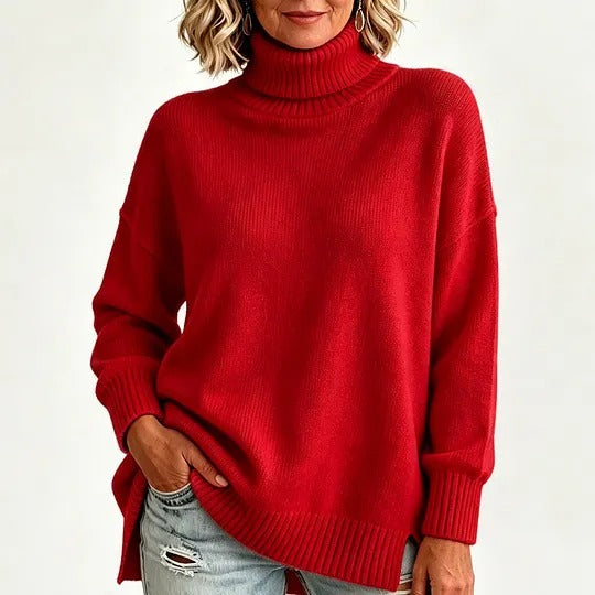 Women's Ribbed Turtleneck Sweater