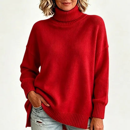 Women's Ribbed Turtleneck Sweater
