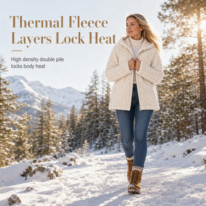 Women's Hooded Fleece Zip-Up Jacket