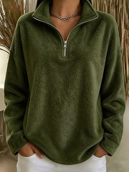 Women's Quarter-Zip Collared Pullover