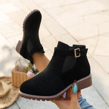 Women's Buckle Ankle Boots
