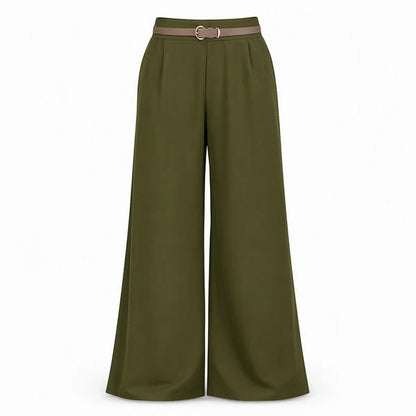 Women's High-Waisted Wide-Leg Pants