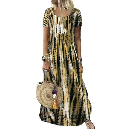 Women's Tie-Dye Print Dress