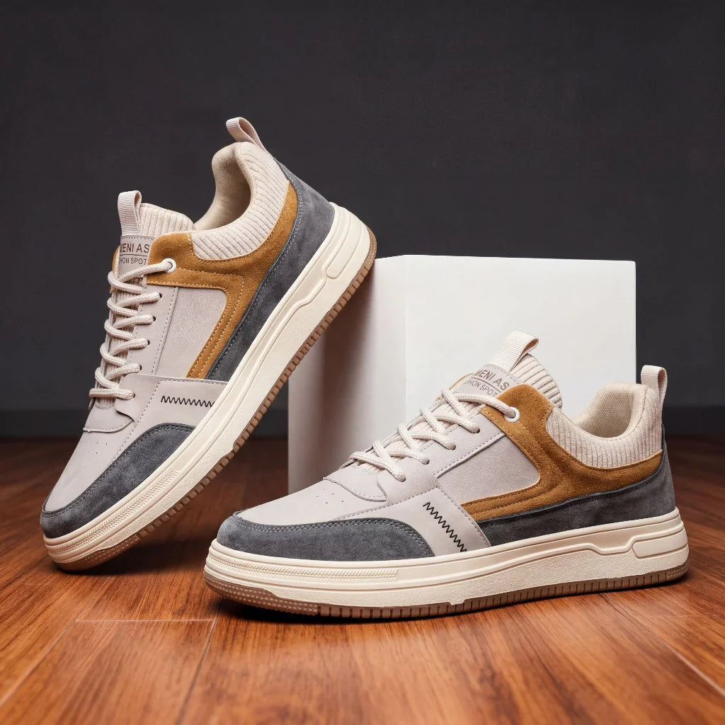Men's Panel Lace-Up Sneakers