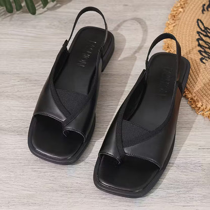 Women’s Square-Toe Flat Sandals