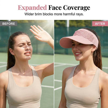 Women's Knit Sun Visor Hat