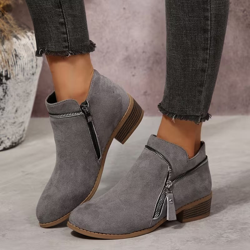 Women's Side-Zip Ankle Boots