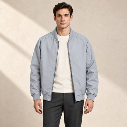 Men's Classic Zip-Up Bomber Jacket