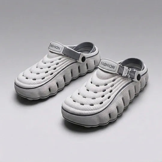 Men's Closed-Toe Clogs with Strap Detail