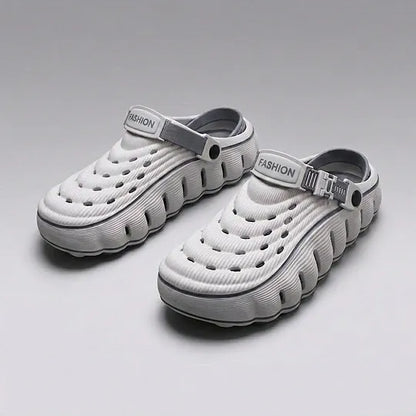 Men's Closed-Toe Clogs with Strap Detail