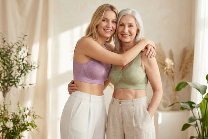 Women's Seamless Mesh Panel Wireless Bra