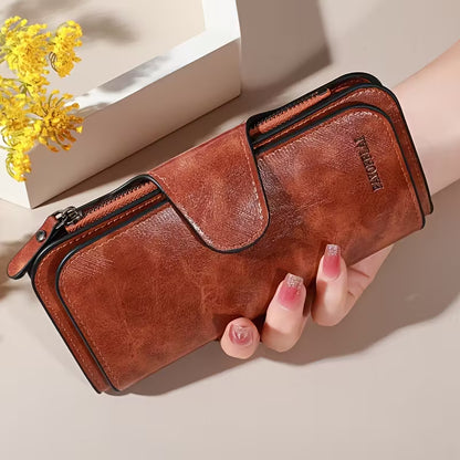 Luxury Faux Leather Wallet & Clutch