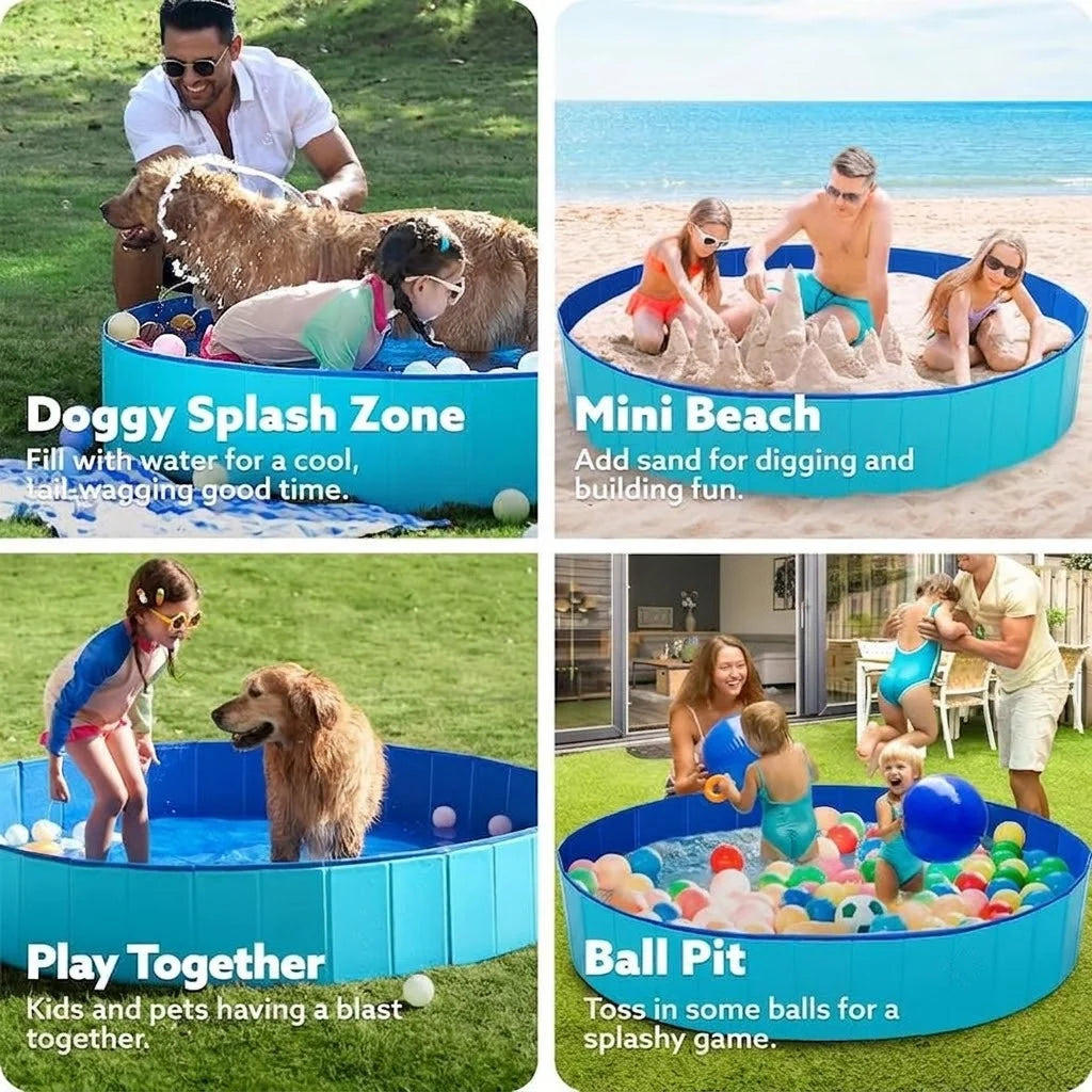 Large Foldable Non-Inflatable Wading Pool