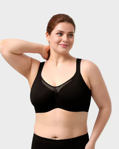 Women's Sheer Mesh Full-Coverage Bra
