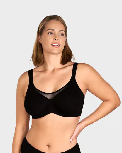 Women's Sheer Mesh Full-Coverage Bra