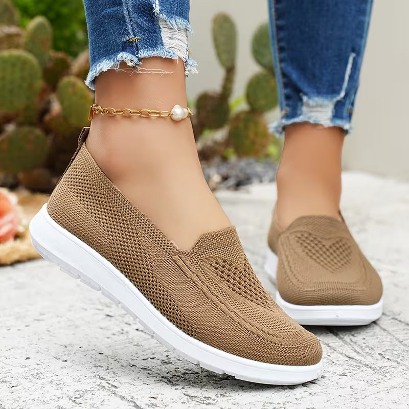 Women's Knit Slip-On Casual Sneakers