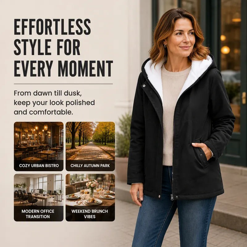 Women's Hooded Zip-Front Jacket