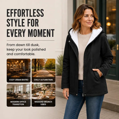 Women's Hooded Zip-Front Jacket