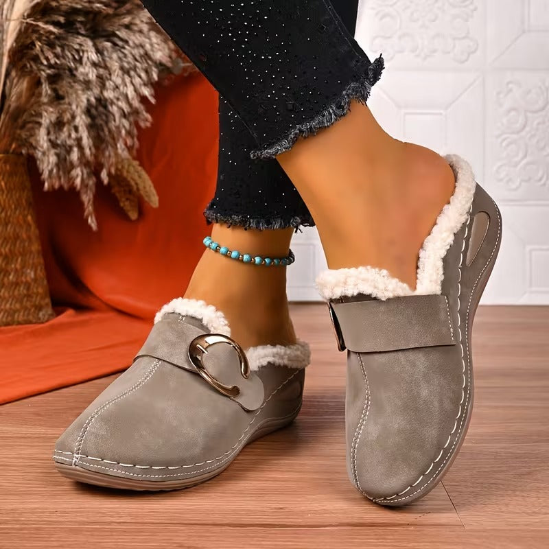 Women's Buckle Mules