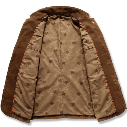 Men's Notched-Lapel Button-Front Blazer