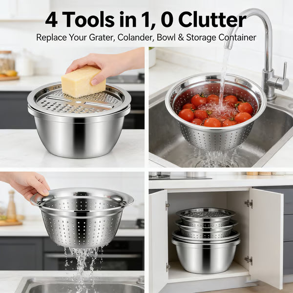 Multi-Function Grater Bowl