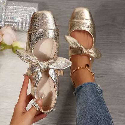 Women's Bow Accent Mary Jane Flats