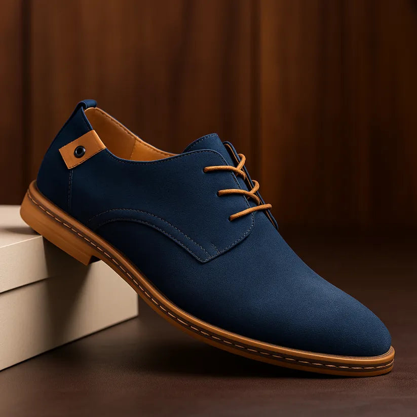 Men's Lace-Up Panel Detail Dress Shoes