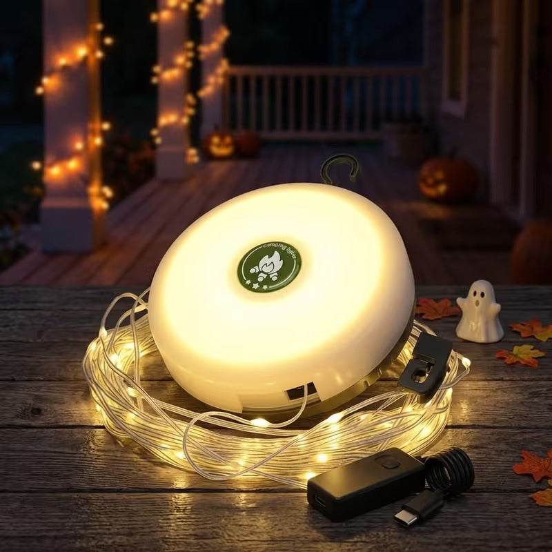 Portable Retractable Camping String Lights