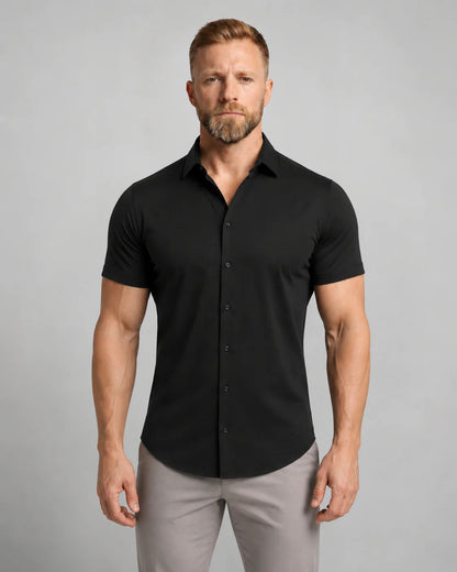 Men's Short Sleeve Button-Up Shirt