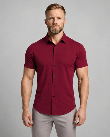 Men's Short Sleeve Button-Up Shirt