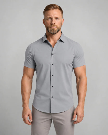Men's Short Sleeve Button-Up Shirt