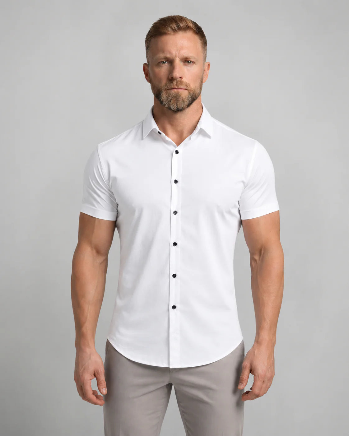 Men's Short Sleeve Button-Up Shirt