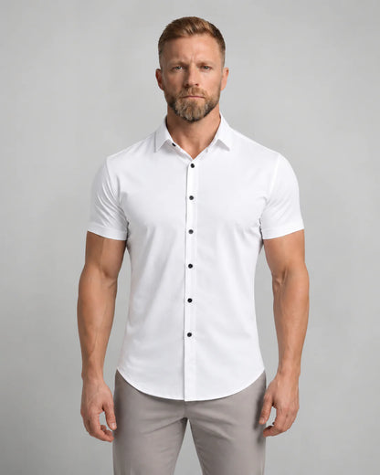 Men's Short Sleeve Button-Up Shirt