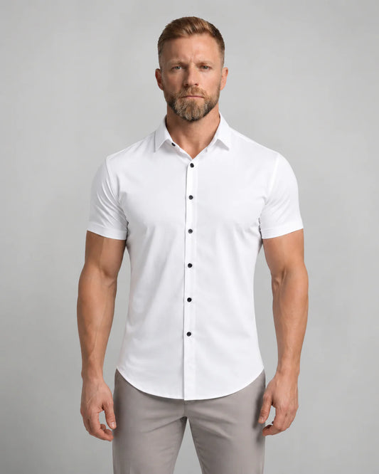 Men's Short Sleeve Button-Up Shirt
