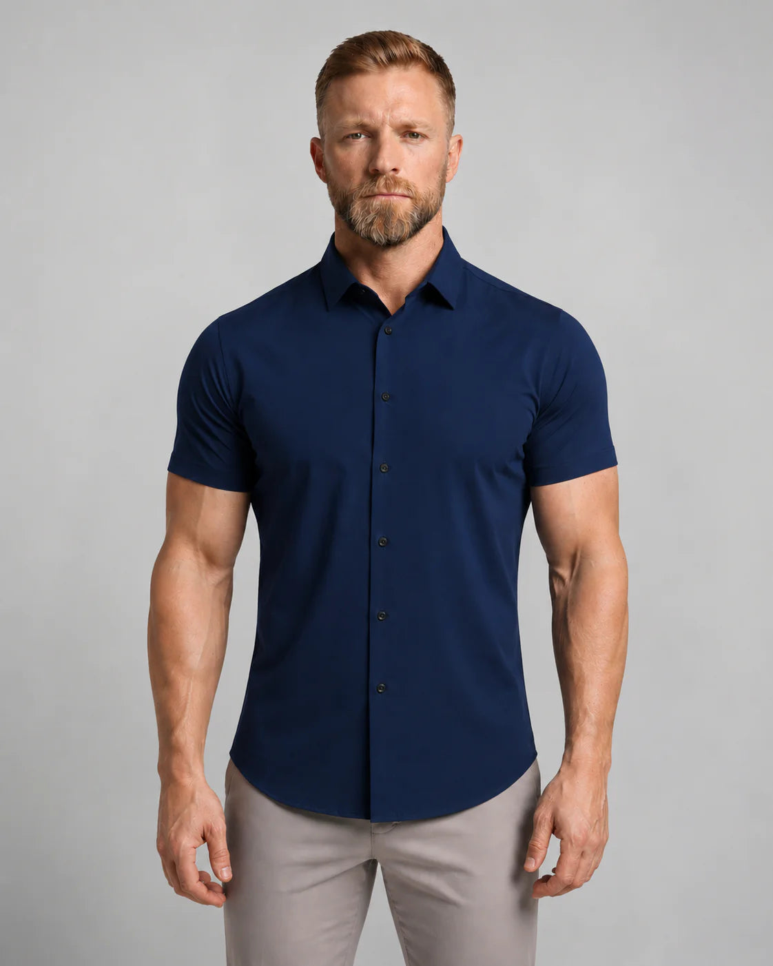 Men's Short Sleeve Button-Up Shirt
