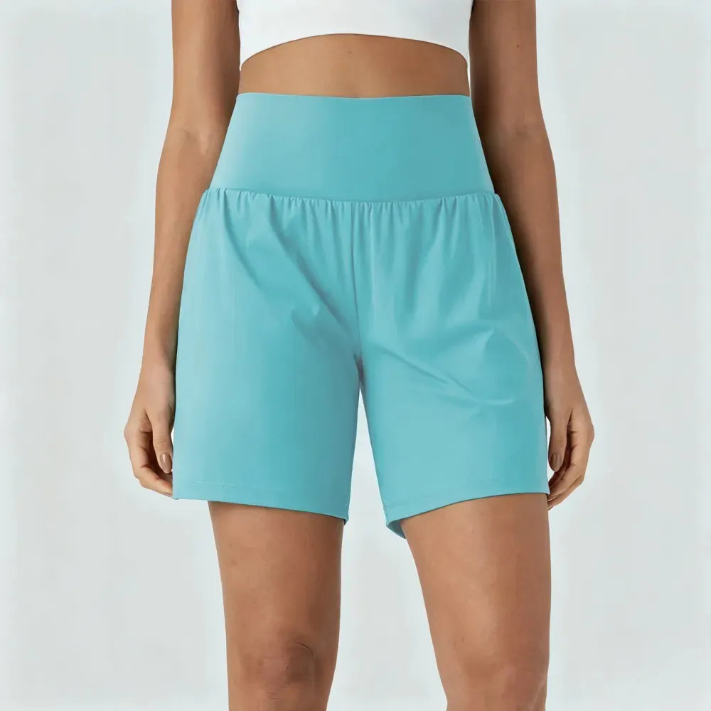 Women's Super High-Waisted Cool Touch Yoga Shorts