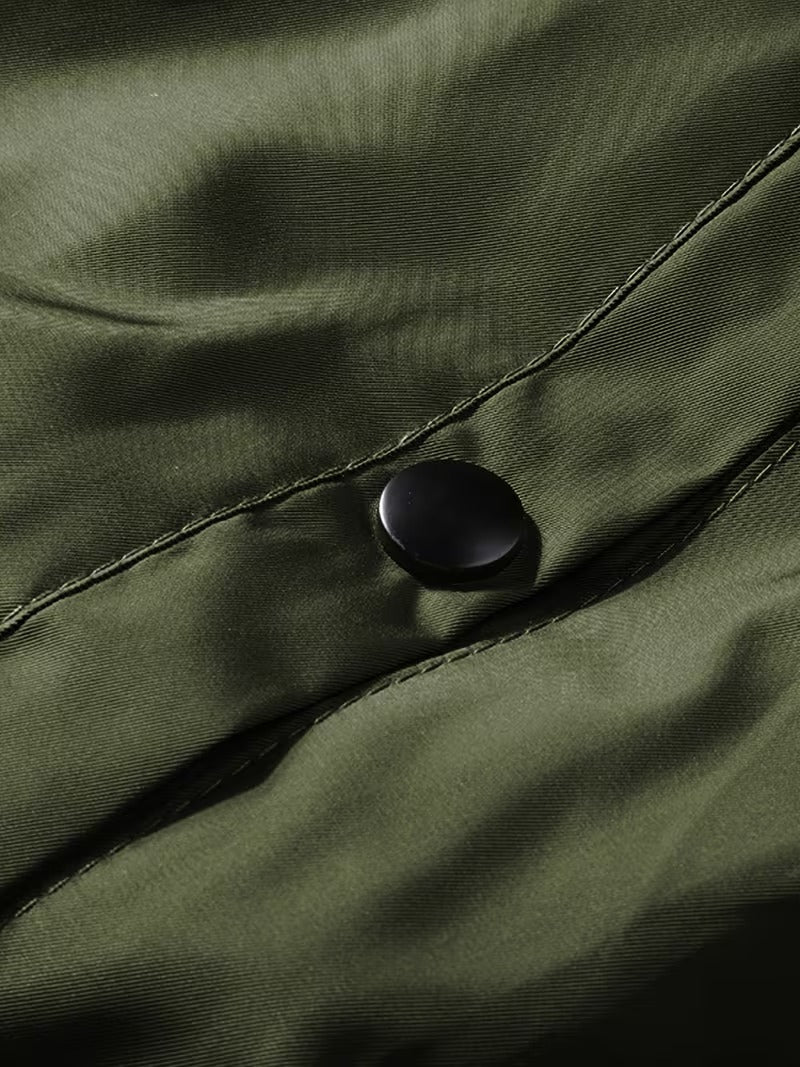 Men's Casual Zip-Front Bomber Jacket