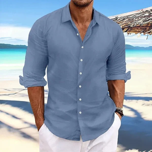 Men's Relaxed Button-Up Shirt