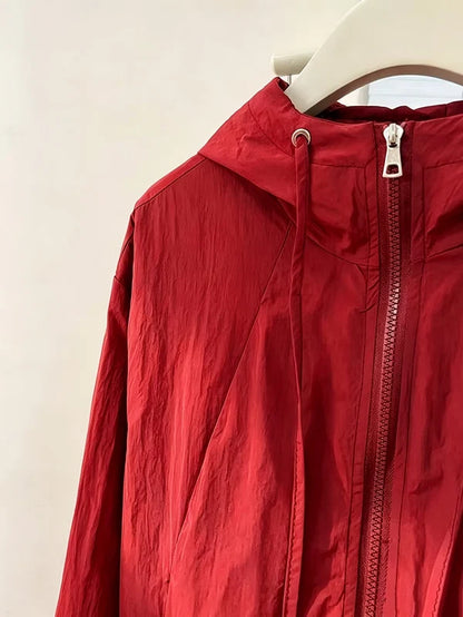 Women's Hooded Zip-Up Jacket