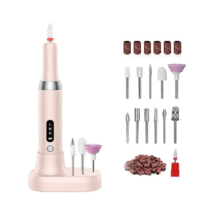 Electric Nail Care Kit with Rotary Attachments