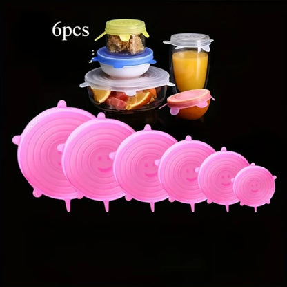 Reusable Stretch Silicone Lids Set