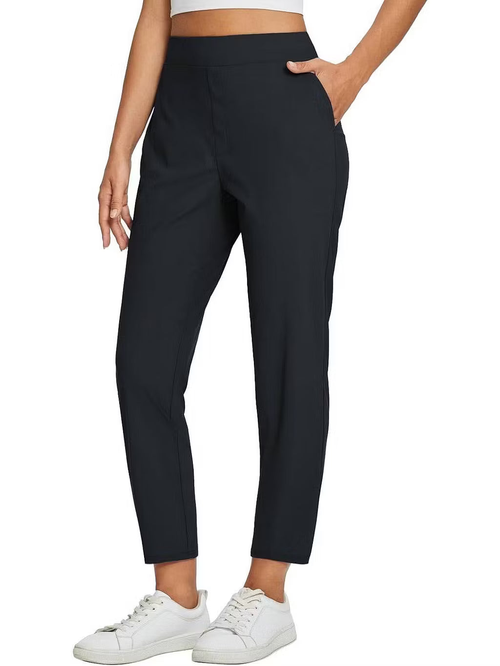Women's High Waist Straight Leg Pants