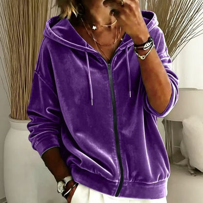 Women's Hooded Zip-Front Jacket