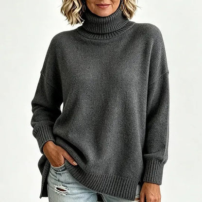 Women's Ribbed Turtleneck Sweater