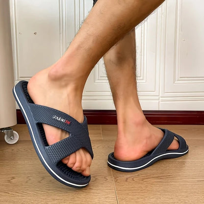 Men’s Textured Sole Shower Slides