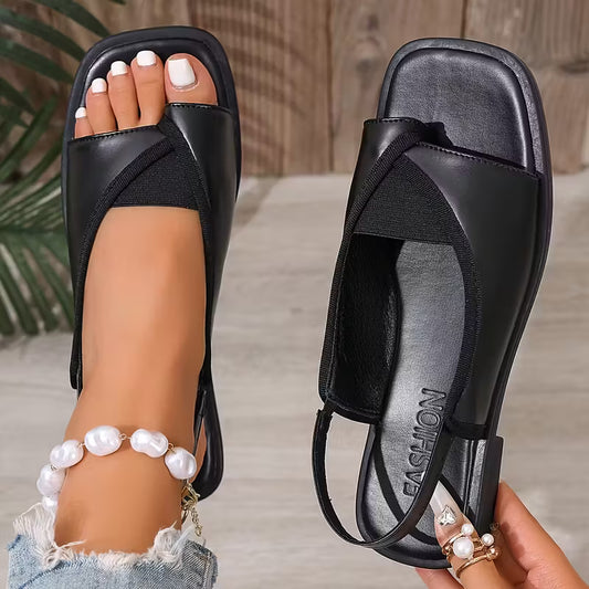 Women’s Square-Toe Flat Sandals