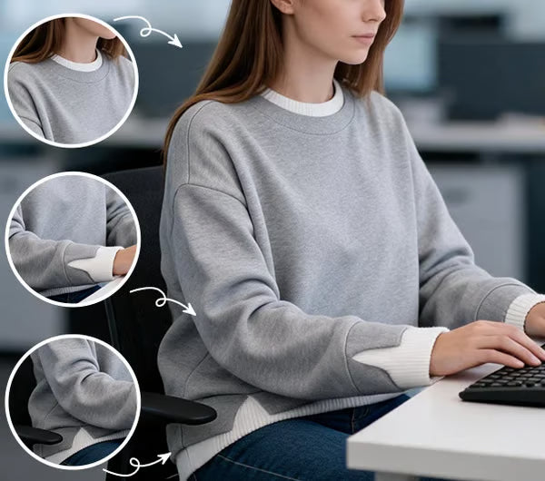 Women’s Layered Look Relaxed Sweatshirt