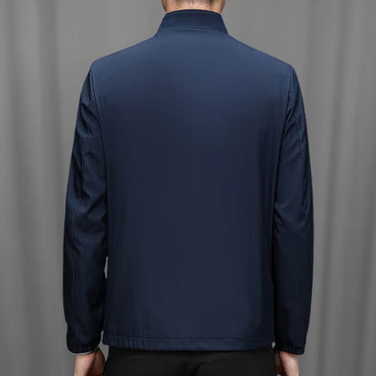 Men's Standing Collar Zipper Jacket
