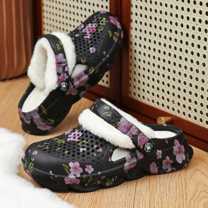 Women’s Floral Cozy Lined Clogs
